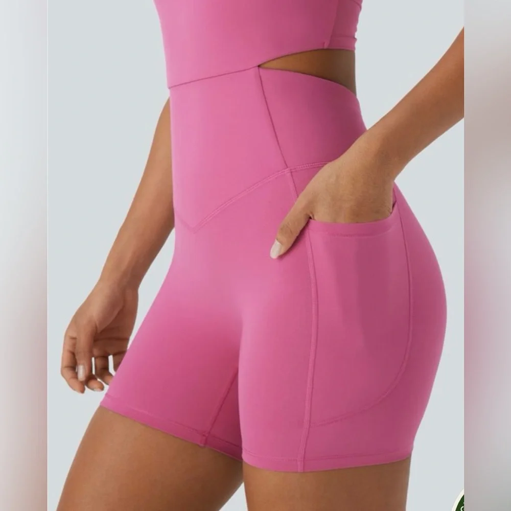 NWT Halara UltraSculpt Tummy Control Romper - Easy Peezy Edition - Picture 3 of 12